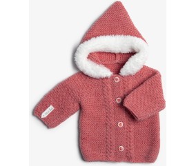 Manteau à torsades et capuche - BERGÈRE DE FRANCE