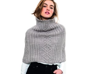 Petit poncho à torsades Bess - BERGÈRE DE FRANCE
