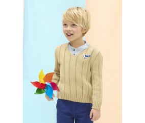 Pull coton col V Come - BERGÈRE DE FRANCE