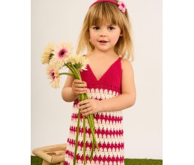 Robe tricolore au crochet Cathy - BERGÈRE DE FRANCE