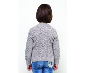 Pull à torsades brodées - BERGÈRE DE FRANCE