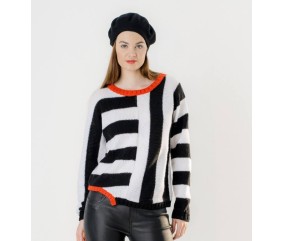 Pull à motifs asymétriques - BERGÈRE DE FRANCE
