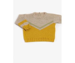 Pull jacquard V col rond - BERGÈRE DE FRANCE