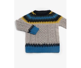 Pull jacquard et torsades - BERGÈRE DE FRANCE