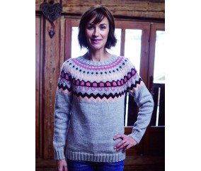 Pull empiècement jacquard - BERGÈRE DE FRANCE
