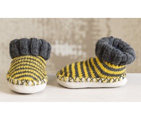 Chaussons enfant rayés - BERGÈRE DE FRANCE