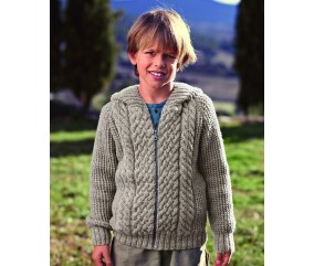 Blouson zippé à torsades Bastien - BERGÈRE DE FRANCE