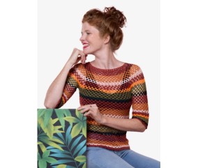 Pull filet manches 3/4 - BERGÈRE DE FRANCE