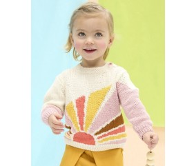 Pull jacquard soleil Coralie - BERGÈRE DE FRANCE