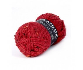Pelote de laine à tricoter CASCADE TWEED - Plassard 42 ROUGE BORDEAUX