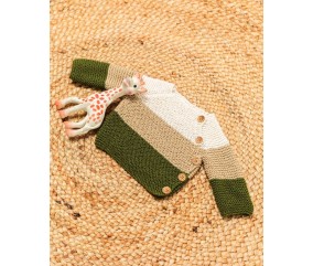 Brassière rayée point mousse Corentin - BERGÈRE DE FRANCE