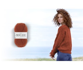 Pull jersey col rond manches droites Sidonie - BERGÈRE DE FRANCE