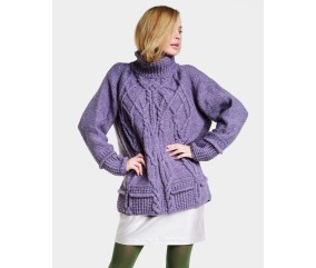 Pull à torsades col fantaisie - BERGÈRE DE FRANCE
