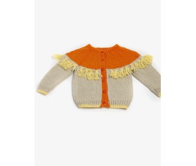 Gilet empiècement et franges - BERGÈRE DE FRANCE
