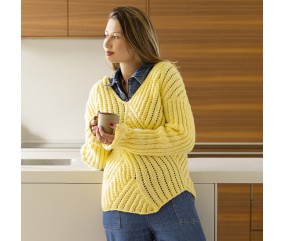 Pull ajouré col V - BERGÈRE DE FRANCE