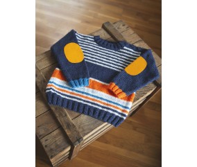 Pull rayé à coudières - BERGÈRE DE FRANCE