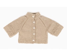 Veste enfant raglan bandes astrakan Solène - BERGÈRE DE FRANCE