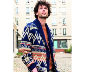 Veste jacquard col châle Salomon - BERGÈRE DE FRANCE
