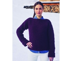 Pull bouclette col bateau Toinon - BERGÈRE DE FRANCE