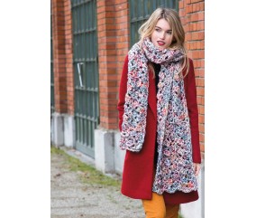 E-MODELE - ÉCHARPE AU CROCHET ALASKA PRINT - GRÜNDL