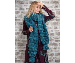 E-MODELE - ÉCHARPE AVEC NOPPES ALASKA PRINT - GRÜNDL