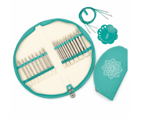 KnitPro « The Mindful Collection » Affection – Coffret d'aiguilles à tricoter circulaires interchangeables 13 cm