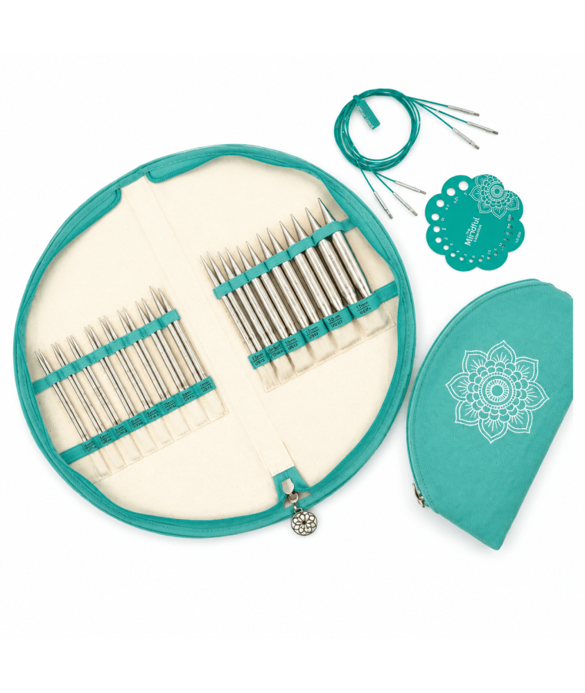 KnitPro « The Mindful Collection » Affection – Coffret d'aiguilles à tricoter circulaires interchangeables 13 cm