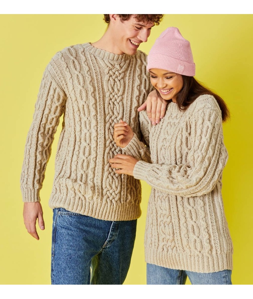 Pull BILLIE Pingouin - patron tricot PDF (photo du modèle porté)