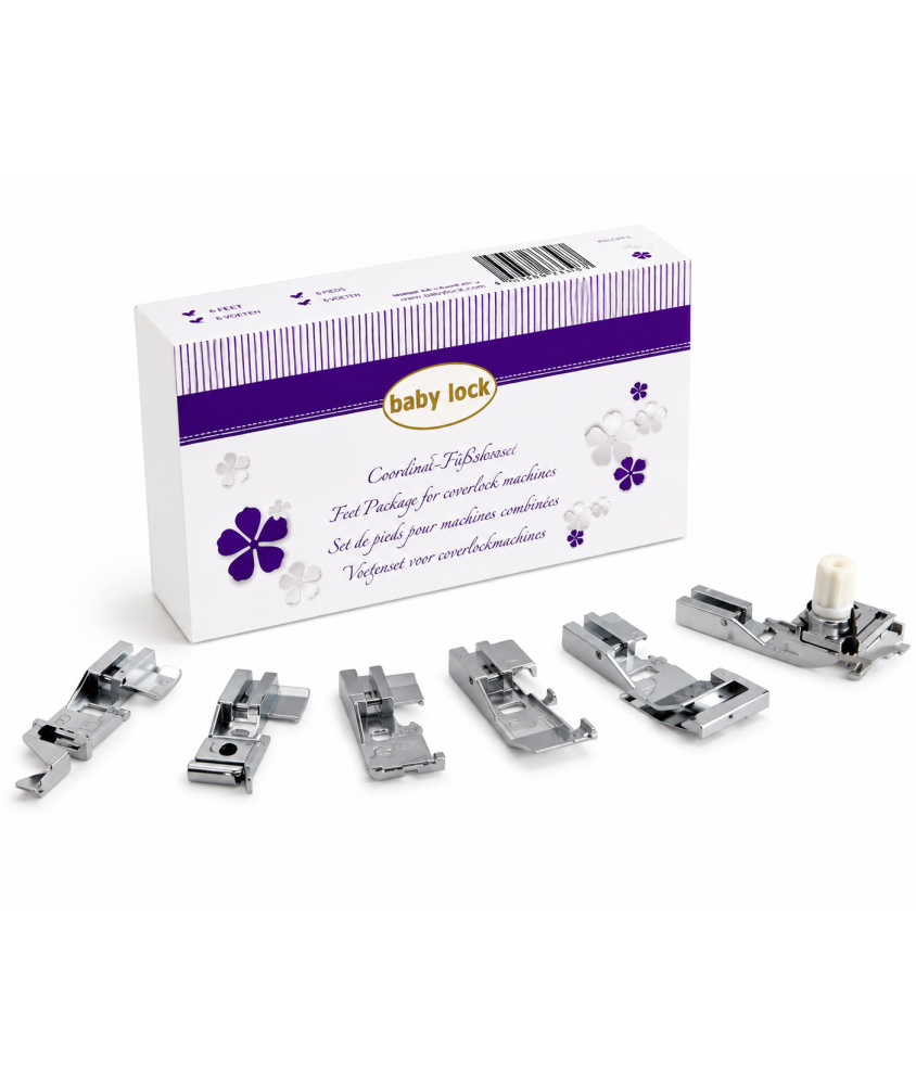 Set de 6 pieds pour Machines Combinées A6TA8 - Baby Lock