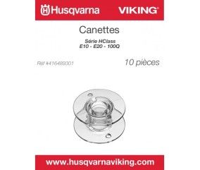 Lot de 10 Canettes HUSQVARNA VICKING Série HCLASS E10 E20 100Q - 416489301