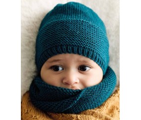 Bonnet et snood bébé Ulys - Patron tricot Phildar