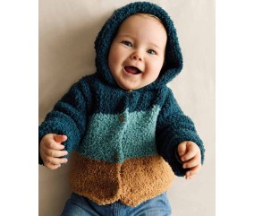 E-MODELE LAYETTE - PALETOT VALENCIEN - PHILDAR