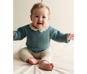 E-MODELE LAYETTE - PULL VIOLETTE - PHILDAR