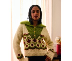 Pull ADDISON jacquard femme - Patron tricot Pingouin
