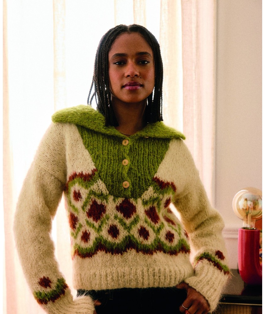Pull ADDISON jacquard femme - Patron tricot Pingouin