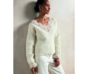 Pull ALIÉNOR femme - Patron crochet Phildar