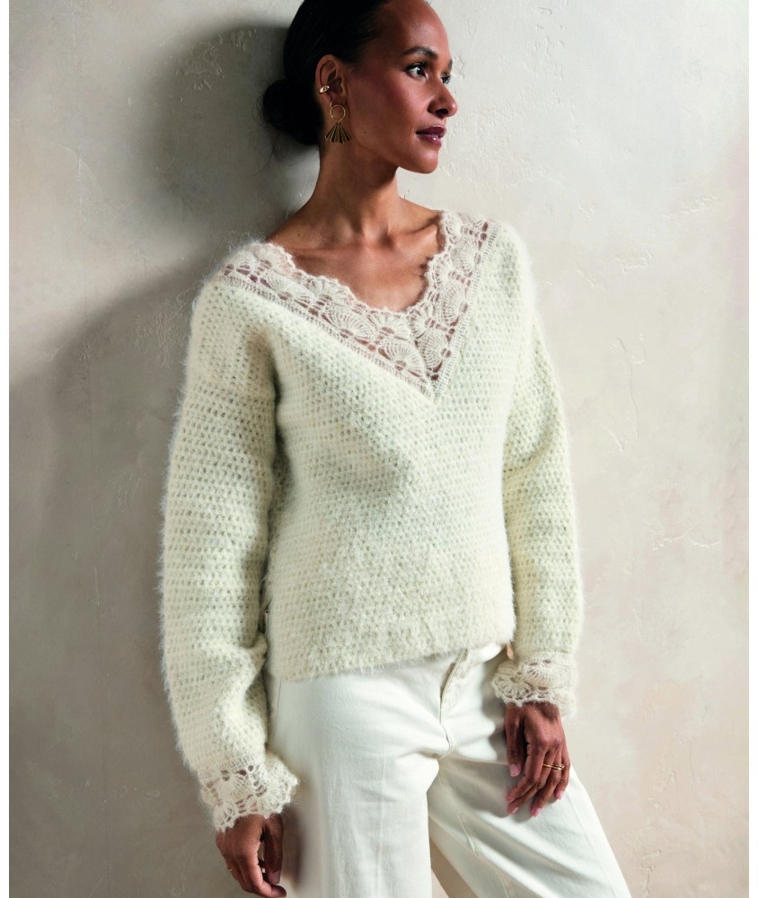 Pull ALIÉNOR femme - Patron crochet Phildar