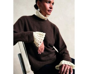 Col et mitaines AZEMA - Patron crochet Phildar