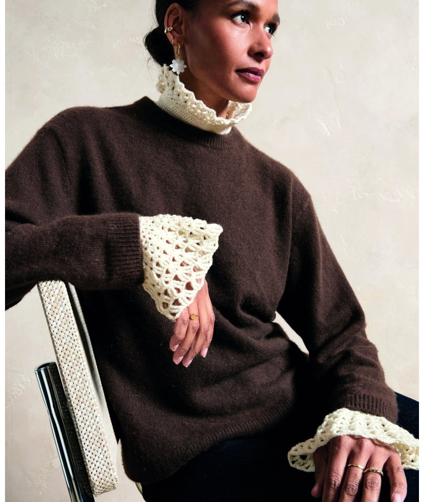 Col et mitaines AZEMA - Patron crochet Phildar