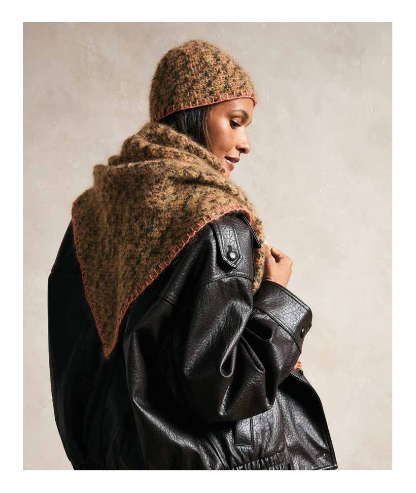 Ensemble chèche et beanie AMÉLIA - Patron crochet Phildar