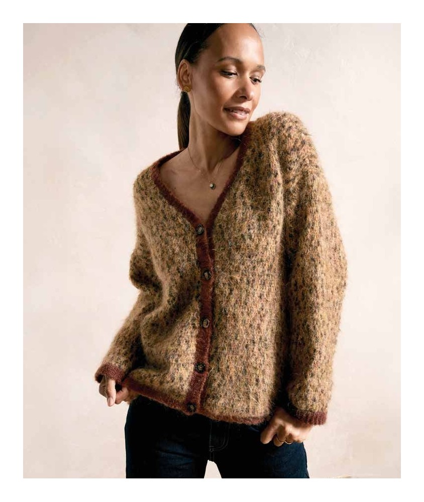 Gilet ORÉLIE mouliné - Patron crochet Phildar