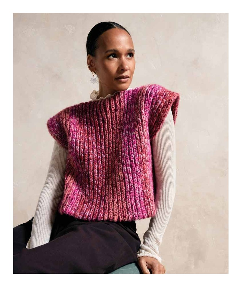Pull sans manches ADELA - Patron crochet Phildar