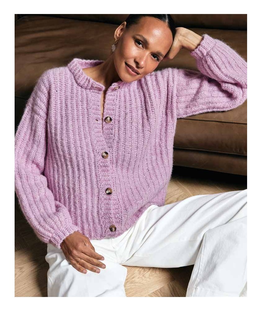 Gilet ALEXIA alpaga - Patron crochet Phildar