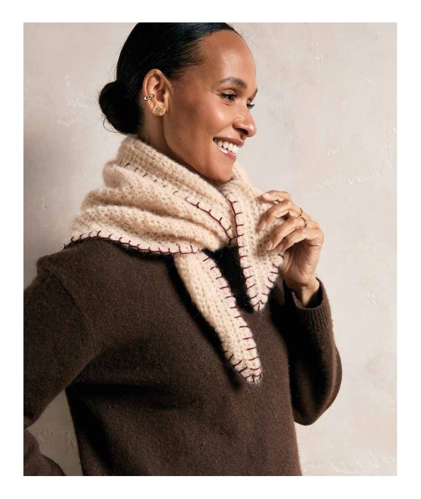 Ensemble chèche beanie AMÉLIA Gazelle - Patron crochet Phildar