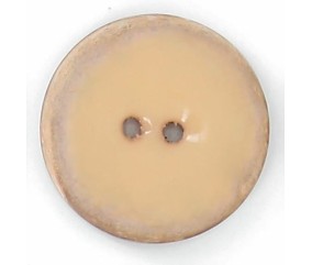 Bouton Coco laqué Nature 30 mm X 1 - Union Knopf A l'unité Ecru