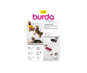 Patron Burda 7752 Idée Creative Manteau pour chien A l'unité