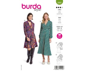 Patron Burda 5885-Robe