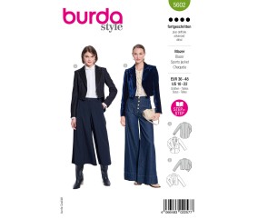 Patron Burda Style n°5602 – Blazer Spencer Femme Tailles 36-48