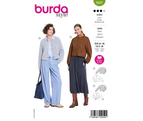 Patron Burda Style n°5607 – Veste Femme Tailles 34-46