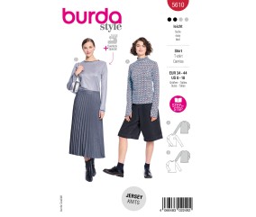 Patron Burda Style n°5610 – T-shirt Femme Tailles 34-44